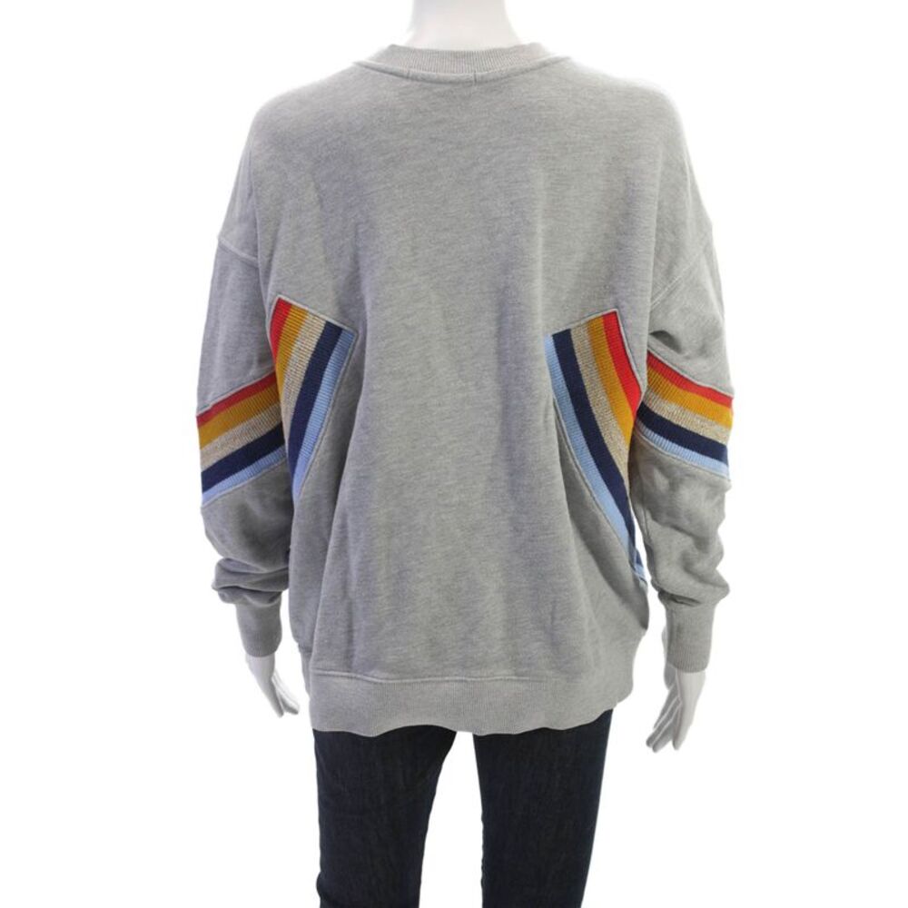 Spiritual Gangster Womens Pullover Gray Cotton Crew Neck Long Sleeve Size S - Picture 3 of 6